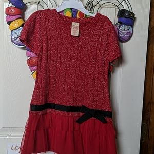 Red sparkle dress